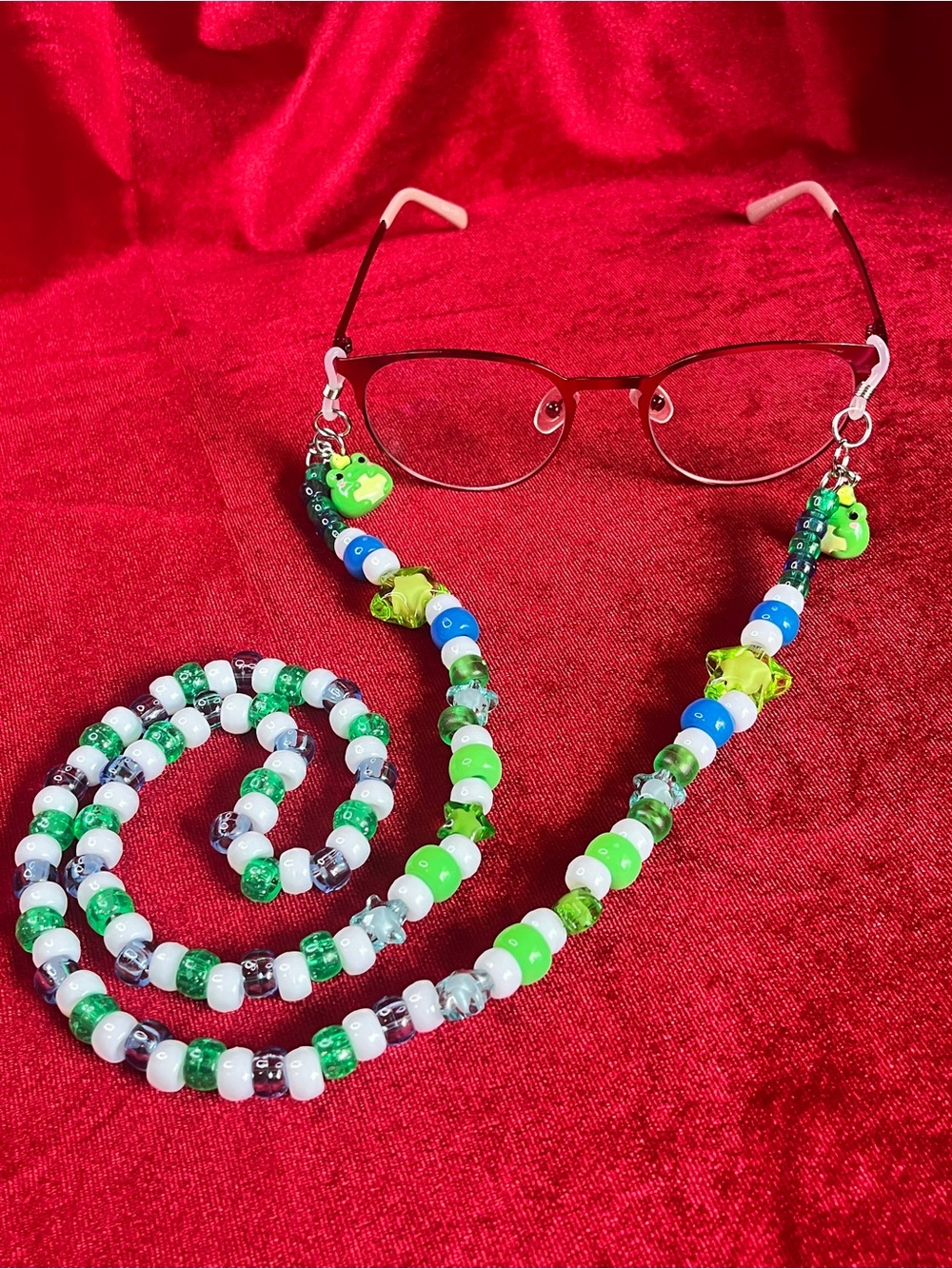 Frog-Themed Chunky Glasses Chain